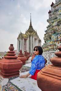 【Travel around the 🌍 world】Bangkok, Thailand 🇹🇭. Photoshoot in Thai costume at the Arun Temple