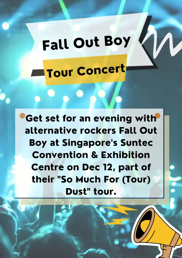 Fall Out Boy to Perform in Singapore🎉