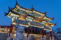 吉林這動漫感的夜景，一秒帶你穿越回古代