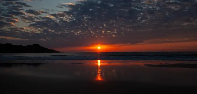 The sunrise and sunset on Nan'ao Island are really beautiful
