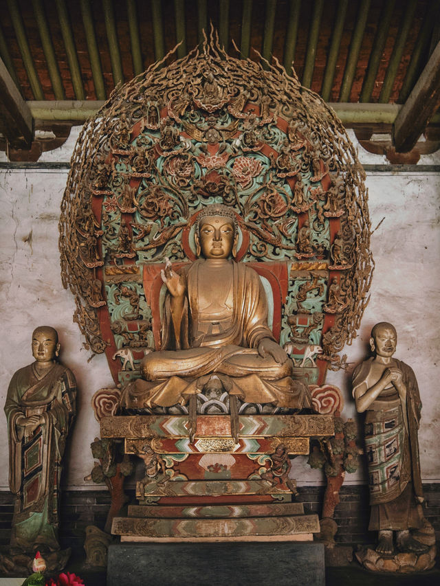 太原不二寺，金代大殿元明彩塑也太好看了