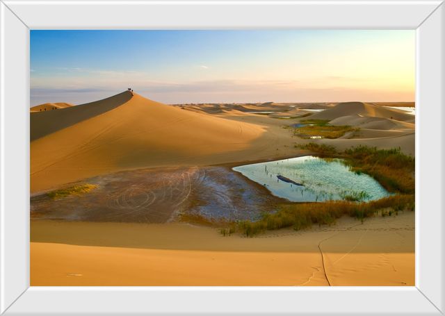 被稱為中國最美沙漠——巴丹吉林沙漠