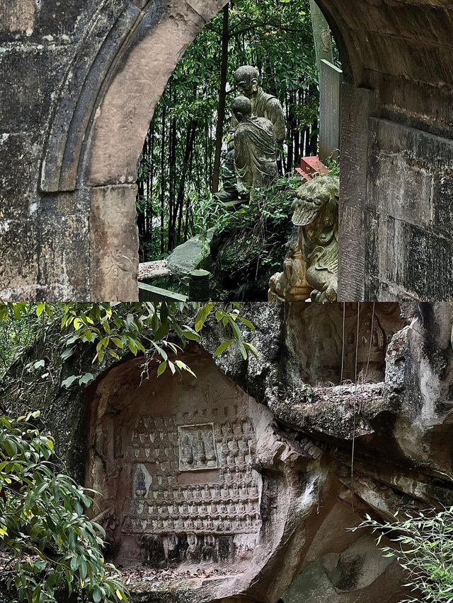 羅漢造像的藝術寶庫，仿彿置身「小西天」