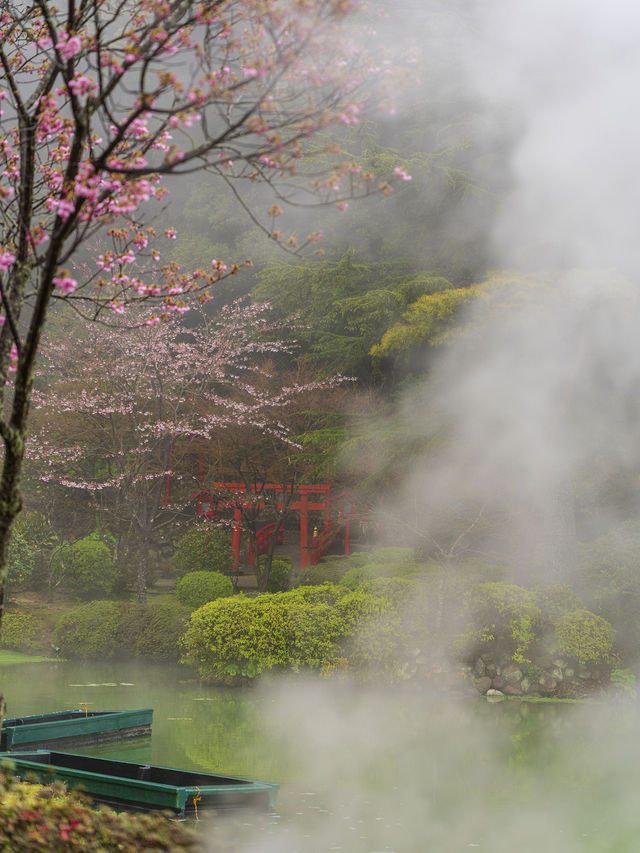 雲霧繚繞的別府