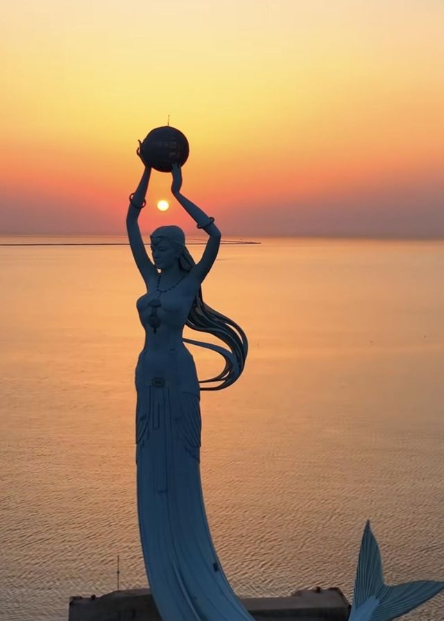 超級浪漫｜來營口鲅魚圈欣賞絕美日落吧。