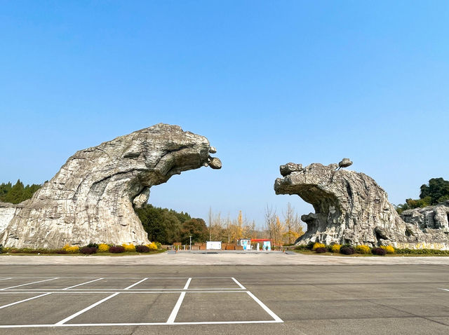 中華侏羅紀探秘旅遊區，遂寧｜探秘三億年硅化木化石。