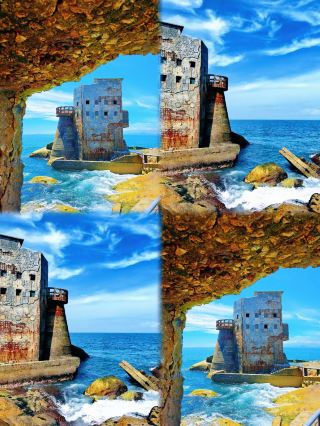 광둥의 두 가지 색 바다 경관! 홍하이완 "동쪽은 거칠고 서쪽은 고요한" 아름다움에 숨이 멎을 듯