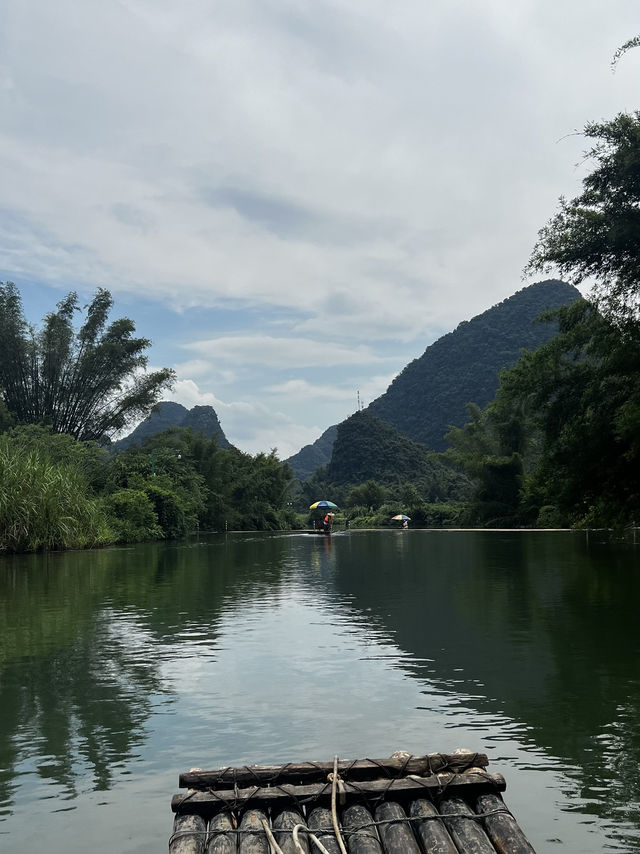 Yulong River Bamboo rafting from Jima Wharf