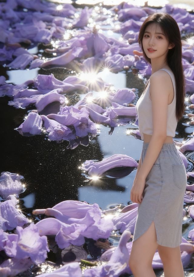 文廟前的藍花楹｜春末夏初的紫色約定