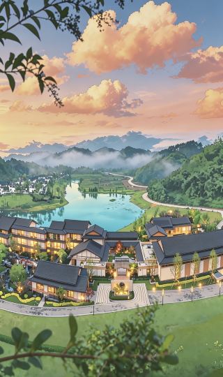 A hidden gem! Dayi Mulian Manor | A stunning lakeside hot spring resort with an anime-style ceiling.