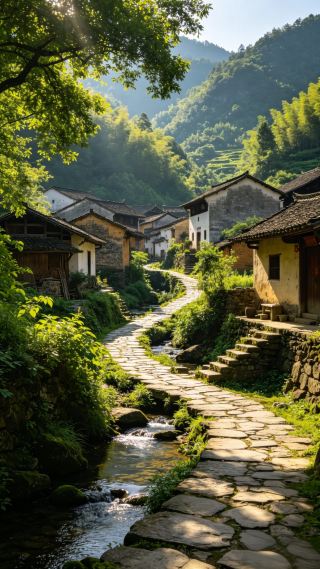 時代に忘れられた古村、それはあなたのタイムトラベルに理想的な場所