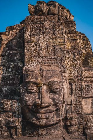 The smile of the Khmer, the compassionate gaze in the thousand-year-old stone faces of Bayon