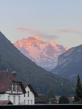 Live from Grindelwald! The morning here is so healing