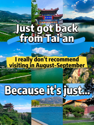 Back from Tai’an. I really don’t recommend visiting in August or September because it’s just too…