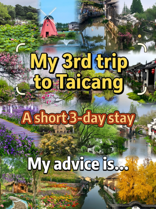 I've visited Taicang three times, and now I'm finally ready to recommend it! The ultimate small-town getaway