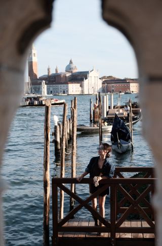 Experience an enchanting sunset in Venice