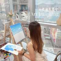 心思思一試Art jamming／上環海景畫室／偶爾的藝術氣息讓人充滿電！