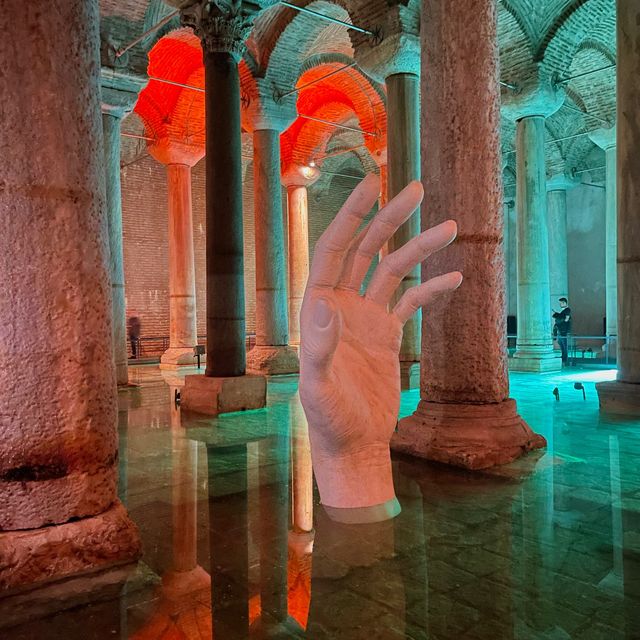 Exploring the Basilica Cistern at Istanbul