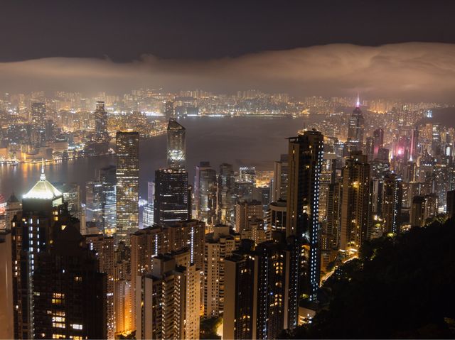 The Peak: A Nighttime Delight in Hong Kong