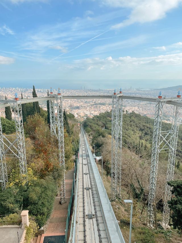 巴塞隆拿🇪🇸 俯覽城市風光”蒂比達博山Tibidabo”