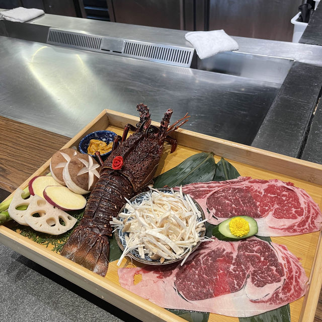 高質品嚐澳洲龍蝦和美國Prime肉眼薄燒