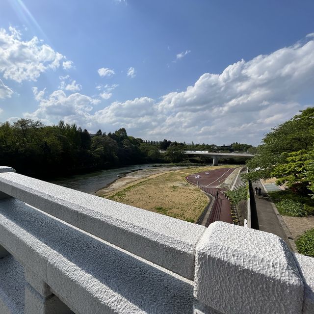 【仙台城跡】伊達政宗像と眺めのいい景色