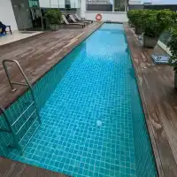 Hotel with mini pool and gym