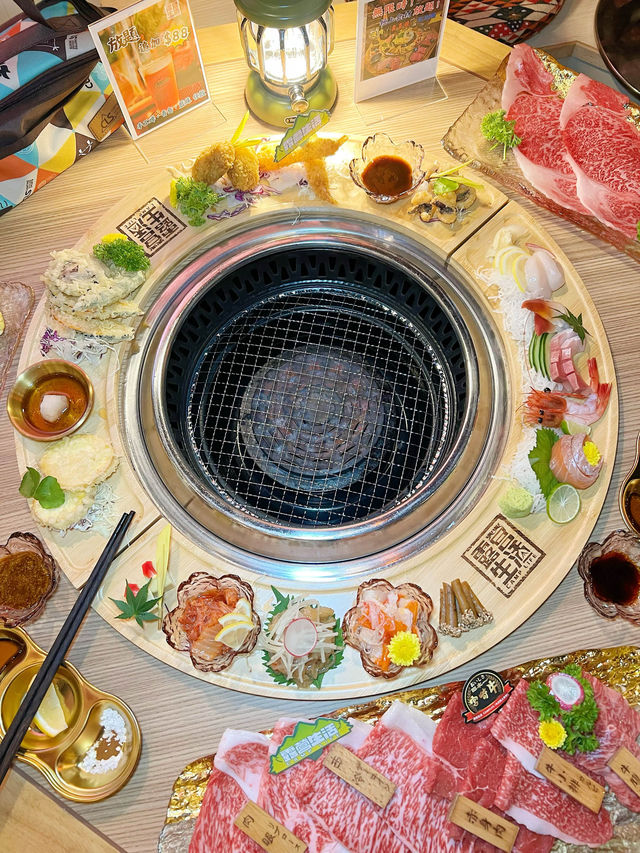 露營主題餐廳，可自選燒肉、壽喜燒或涮涮鍋