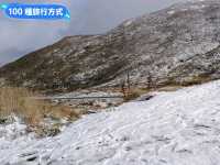 紐西蘭南島-公路旅行遇到雪：Crown Range Summit