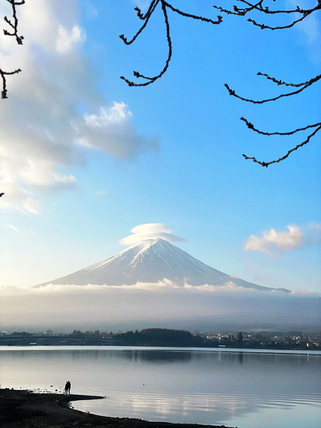 ชมวิวฟูจิหน้าหนาว ที่ริมทะเลสาบคะวะงุชิ 🗻🏞️