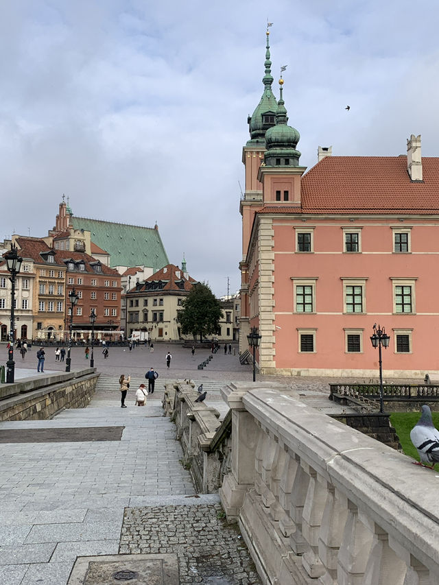 Timeless Charm: Warsaw's Old Town on a Gloomy Day