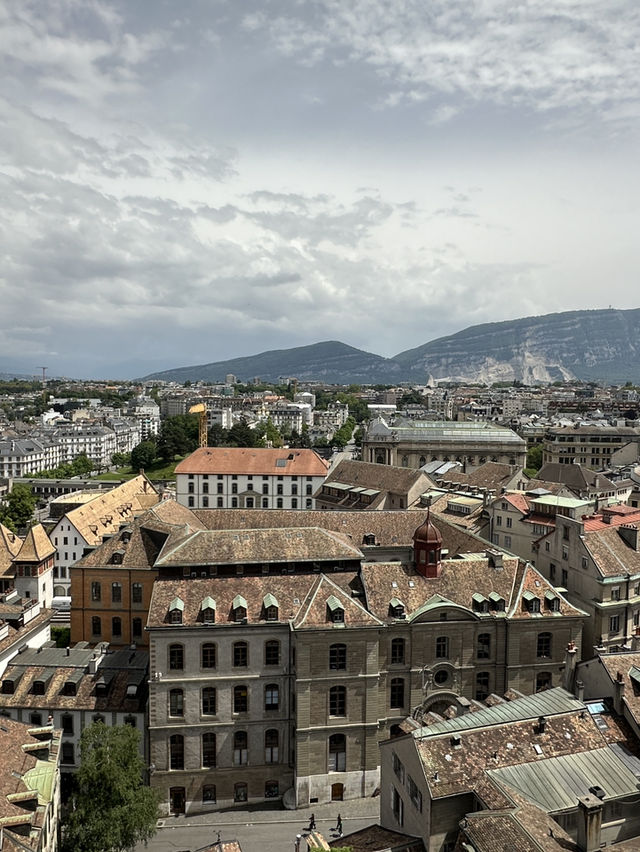 🇨🇭日內瓦聖彼得大教堂| 登塔頂眺望大噴泉