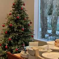 숲 속에 있는 대형 크리스마스 카페 꼭 다녀오세요🎄