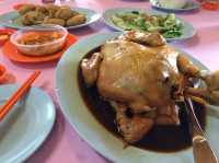 Beggar chicken wrapped in baked soil