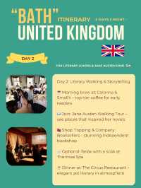 Bath 3-days itinerary 