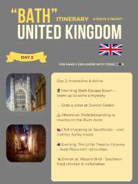 Bath 3-days itinerary 🫶