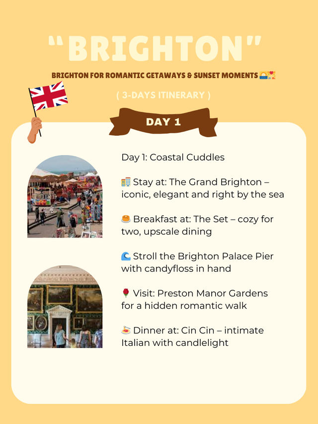 Brighton 3-days itinerary 💛