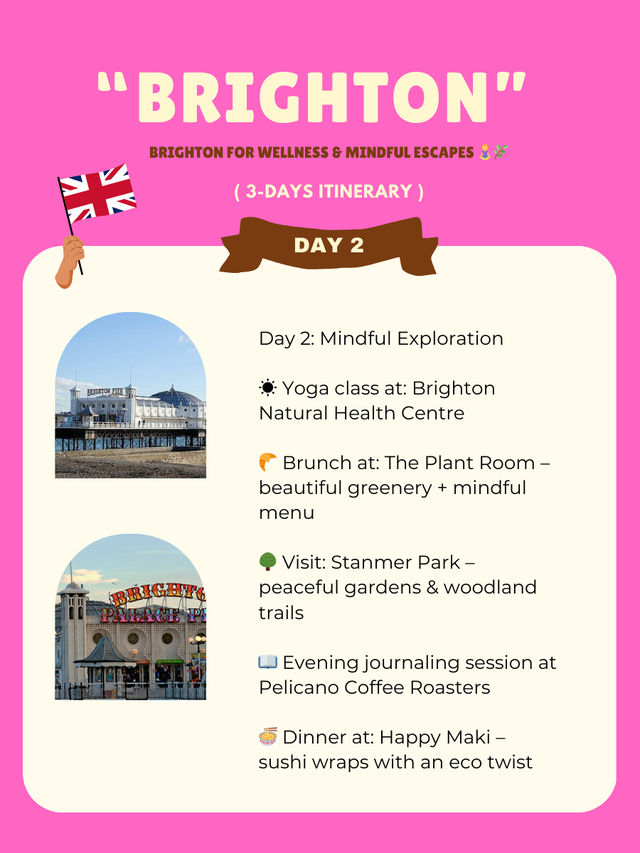 Brighton 3-days itinerary 🩷