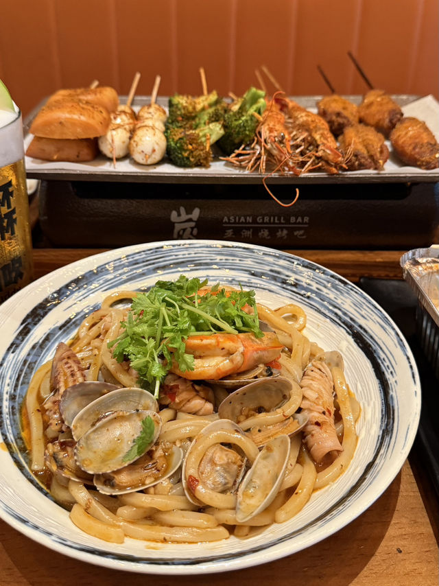 A Flavor-Filled Journey at GanbeiBBQ: Unagi Fried Rice, Skewers, and More