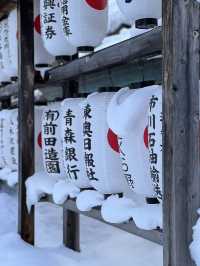 📍青森善知鳥神社｜雪國裡的紅色信仰之路