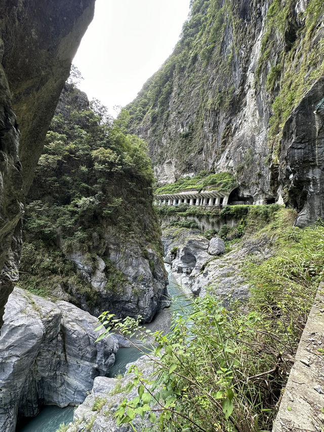 Walking through stone and time at Tunnel of Nine Turns, Hualien