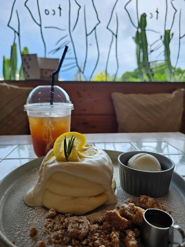 旅気分を味わいに、恩納村でふわトロパンケーキ体験🥞✨