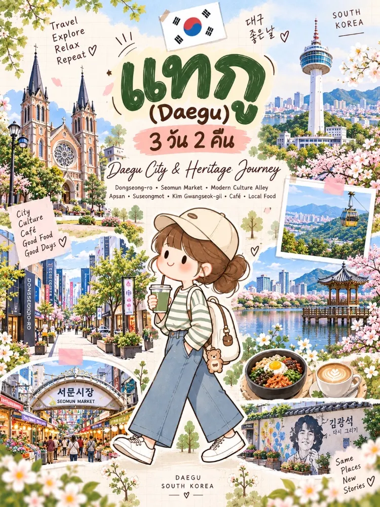 テグ:素朴な魅力あふれる韓国 de 街。