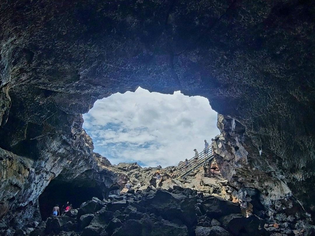Indian Tunnel at Crater of the Moon National Monument in Idaho