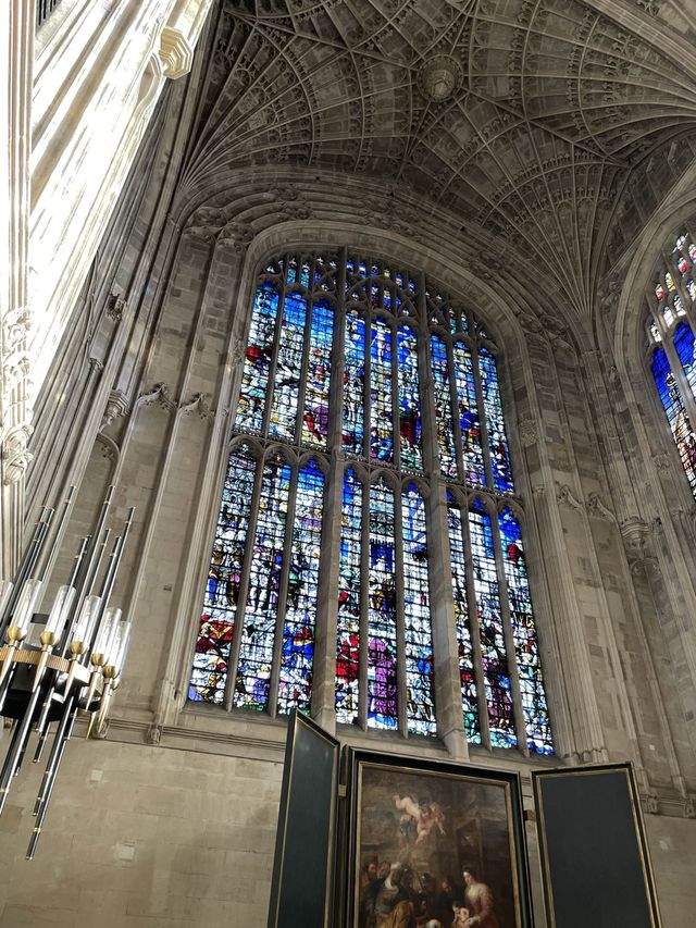 The magnificent roof of Kings College Chapel