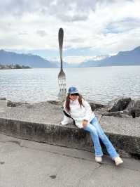 The Giant Fork in Vevey Switzerland 