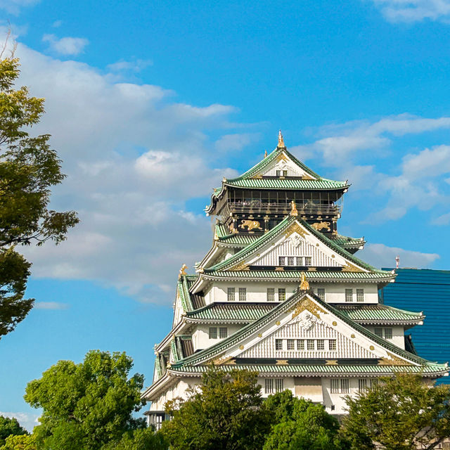 ✨大阪城是日本三大名城之一，是豐臣秀吉時代的權力象徵，也一直是日本歷史上重要的戰爭舞台