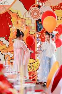 唯美國風生日派對，國慶來沐心島過生日