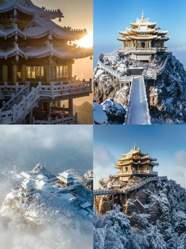 Winter Must-Visit | Hidden Gem | Celestial Paradise Luoyang Laojun Mountain | Peach Blossoms in Snow in March