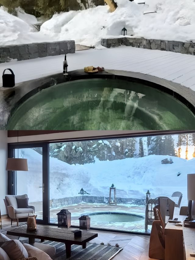 禾木！新開的！雪景私湯小院！太有品了……